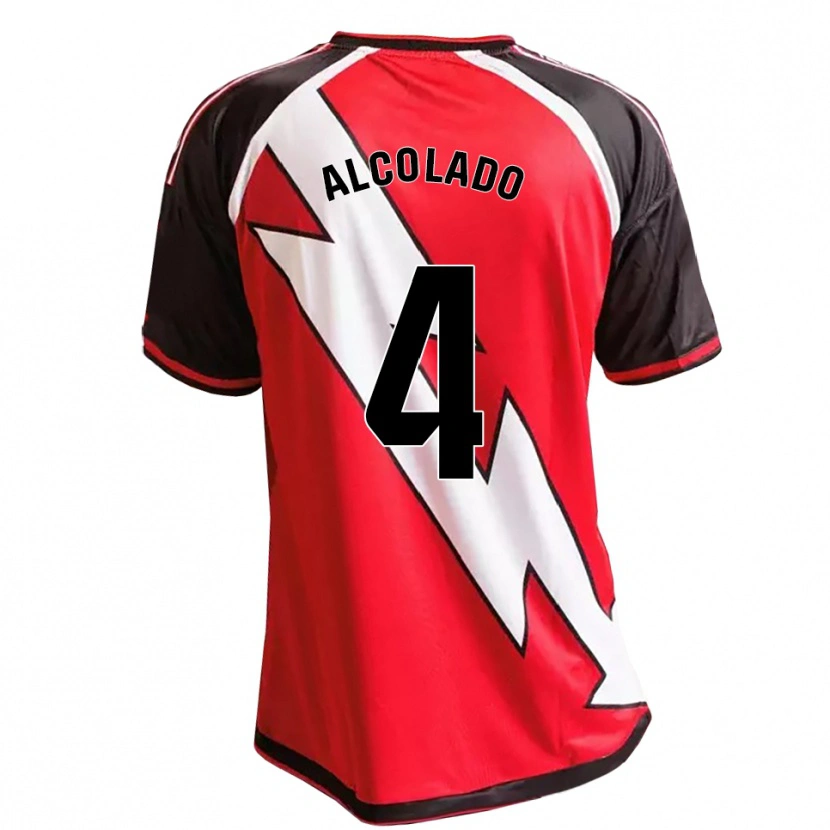 Danxen Dames Jaime Alcolado #4 Rood Zwart Wit Uitshirt Uittenue 2026/27 T-Shirt