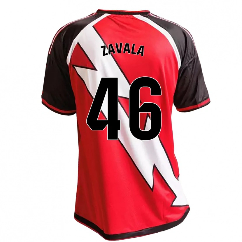 Danxen Dames Andrés Zavala #46 Rood Zwart Wit Uitshirt Uittenue 2026/27 T-Shirt