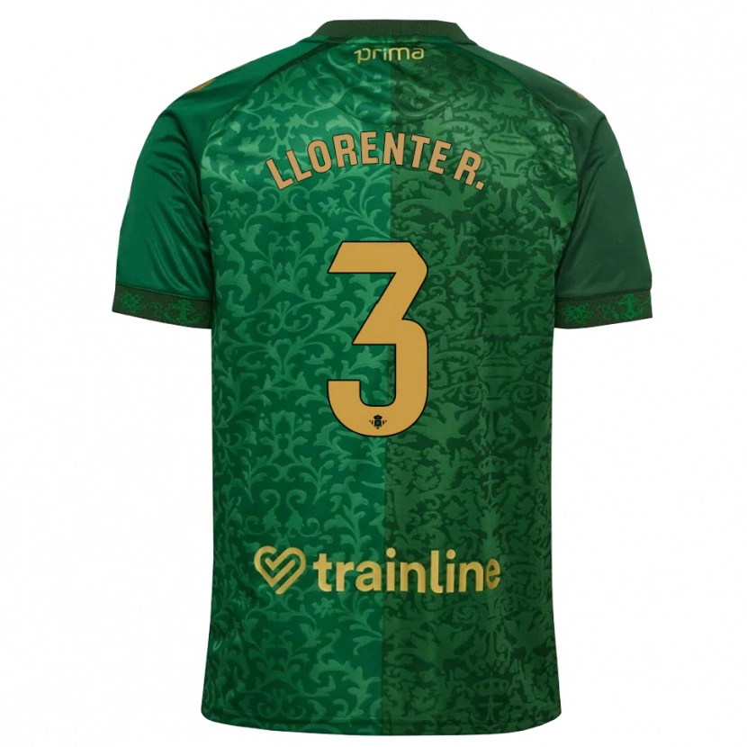 Danxen Dames Diego Llorente #3 Bosgroen Donker Goudenrood Uitshirt Uittenue 2026/27 T-Shirt