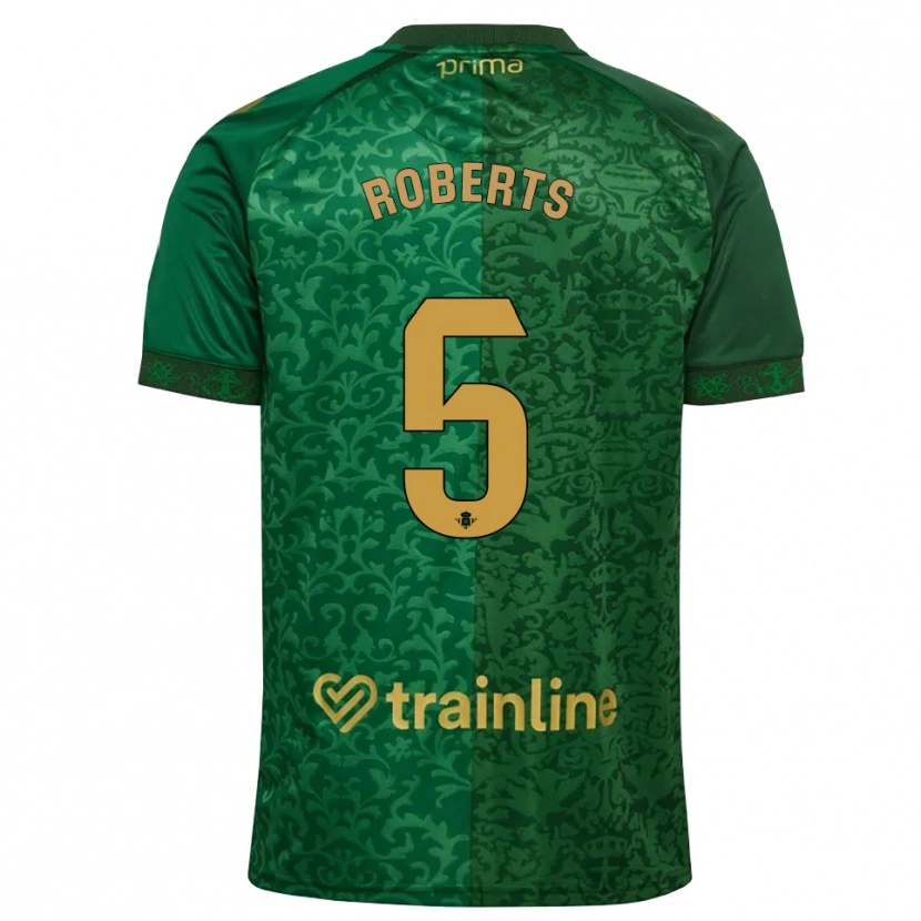 Danxen Dames Rhiannon Roberts #5 Bosgroen Donker Goudenrood Uitshirt Uittenue 2026/27 T-Shirt