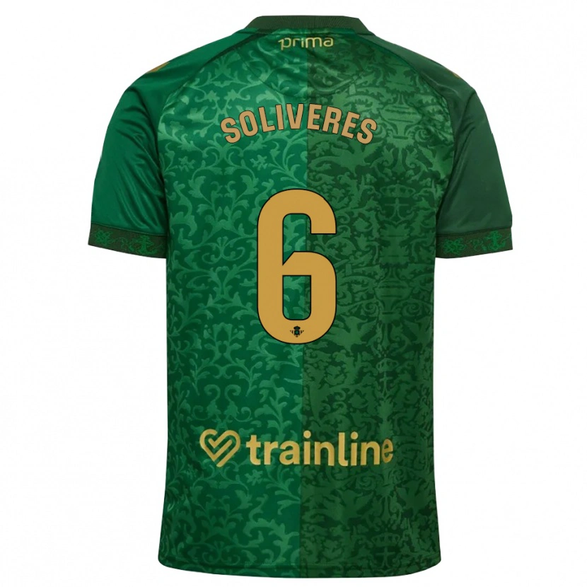 Danxen Dames Gema Soliveres #6 Bosgroen Donker Goudenrood Uitshirt Uittenue 2026/27 T-Shirt