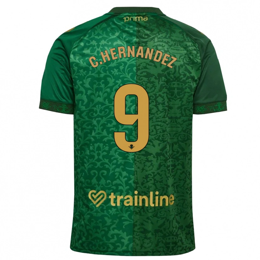 Danxen Dames Cucho Hernández #9 Bosgroen Donker Goudenrood Uitshirt Uittenue 2026/27 T-Shirt