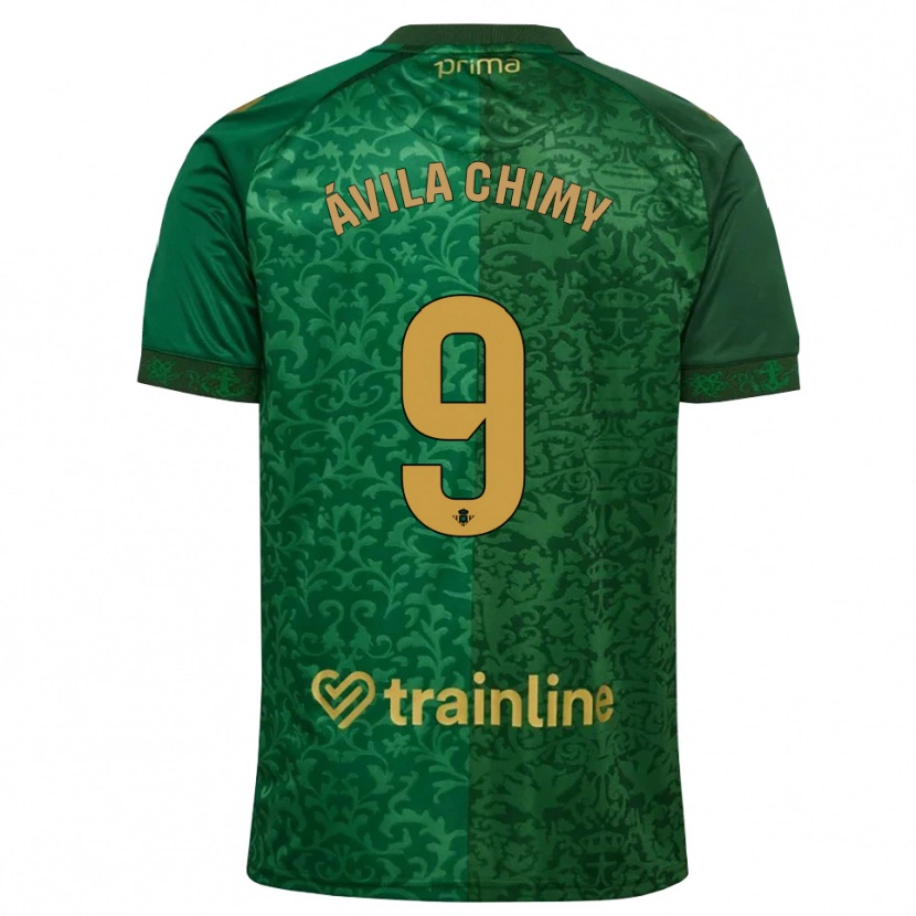 Danxen Dames Chimy Ávila #9 Bosgroen Donker Goudenrood Uitshirt Uittenue 2026/27 T-Shirt