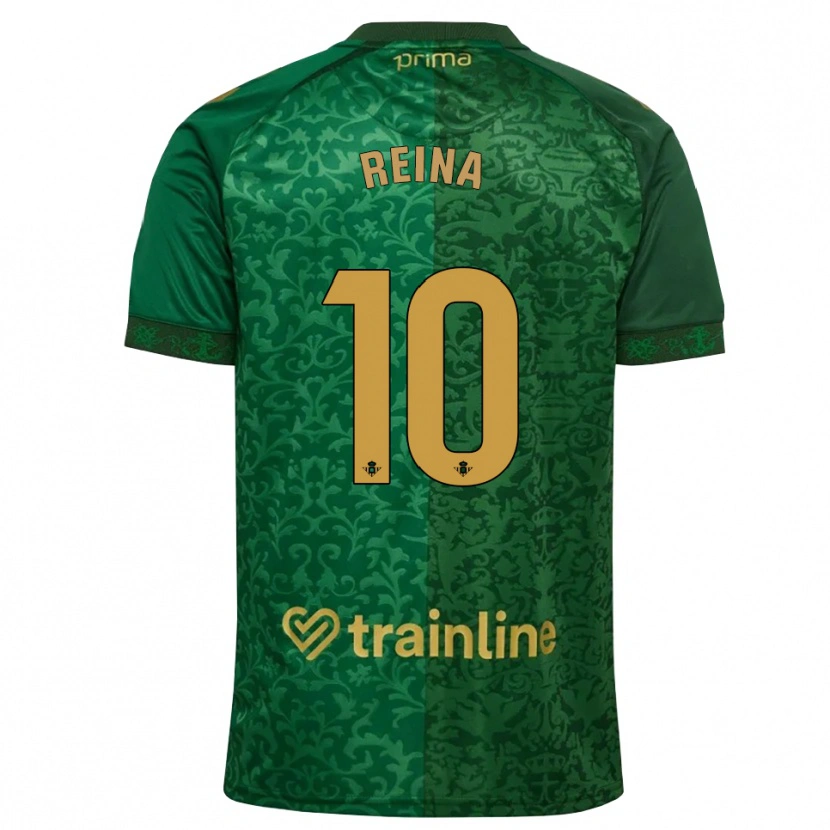 Danxen Dames Carlos Reina #10 Bosgroen Donker Goudenrood Uitshirt Uittenue 2026/27 T-Shirt