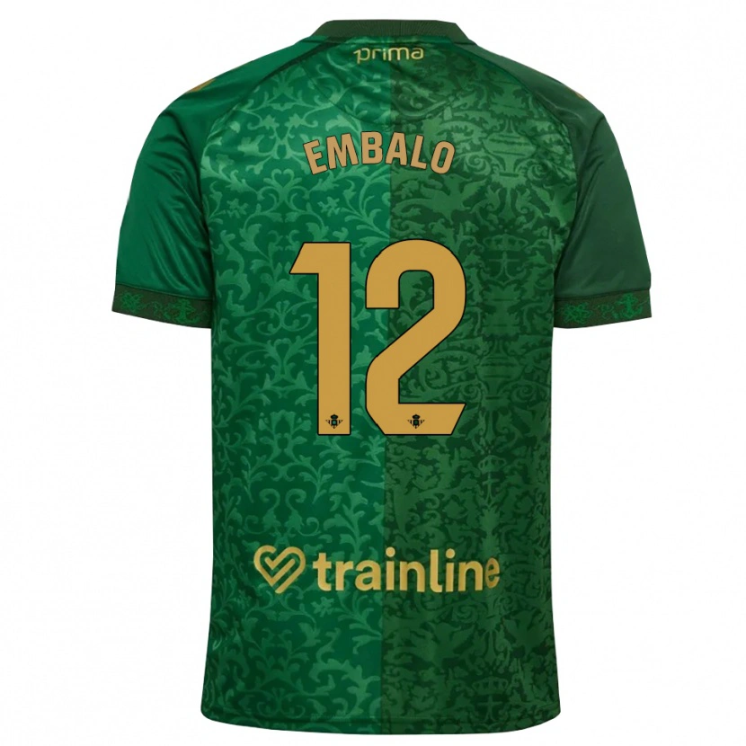 Danxen Dames Fabián Embalo #12 Bosgroen Donker Goudenrood Uitshirt Uittenue 2026/27 T-Shirt