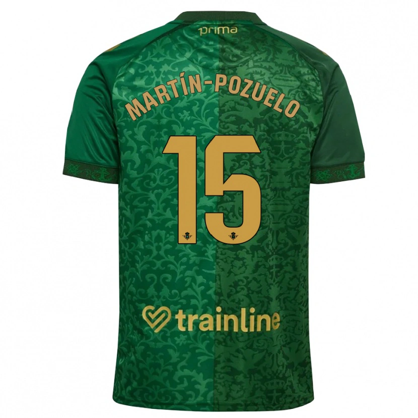 Danxen Dames Esther Martín-Pozuelo #15 Bosgroen Donker Goudenrood Uitshirt Uittenue 2026/27 T-Shirt