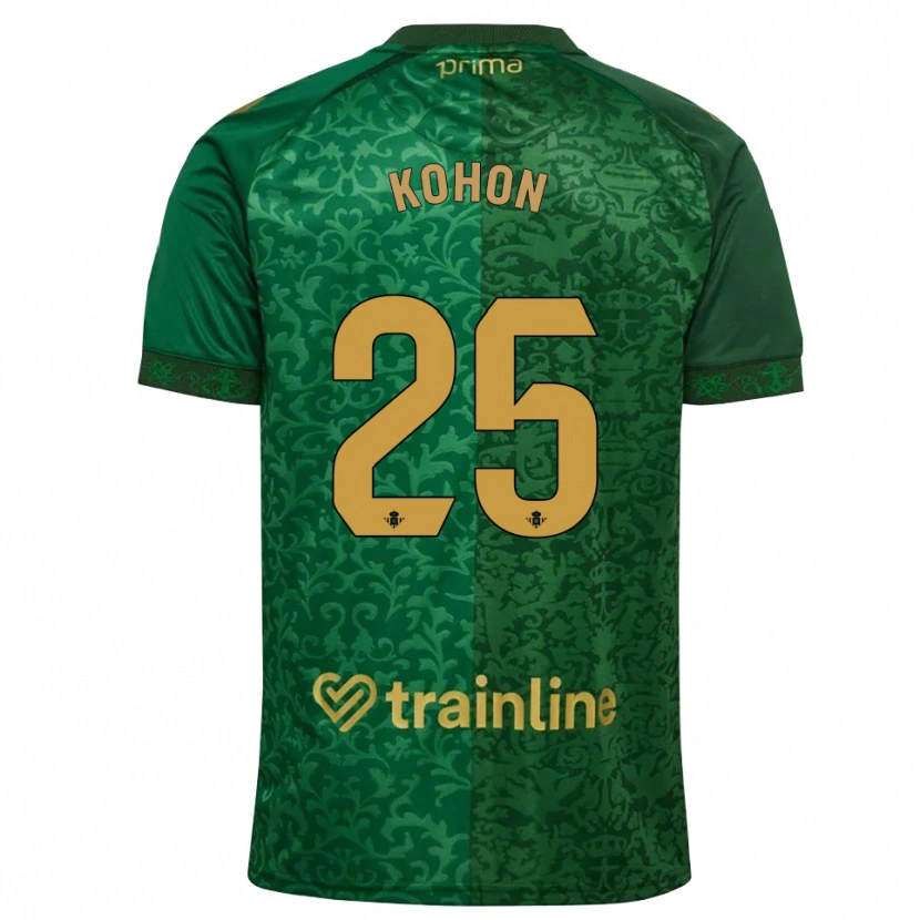 Danxen Dames Rudy Kohon #25 Bosgroen Donker Goudenrood Uitshirt Uittenue 2026/27 T-Shirt