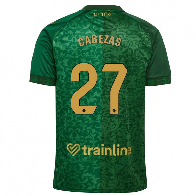 Danxen Dames Ángela Cabezas #27 Bosgroen Donker Goudenrood Uitshirt Uittenue 2026/27 T-Shirt