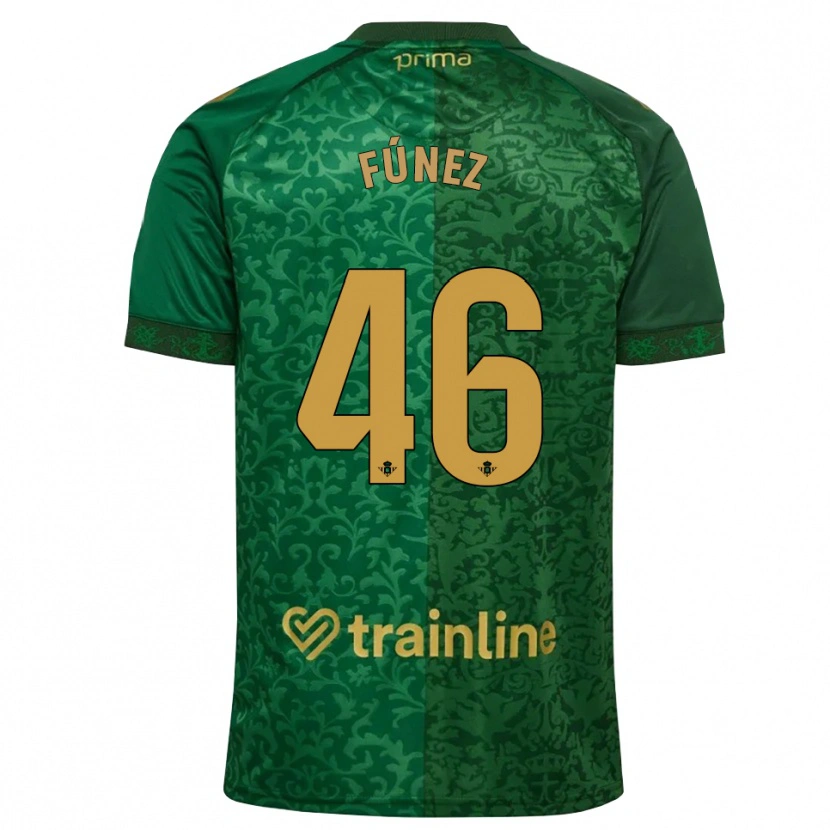 Danxen Dames Rica Fúnez #46 Bosgroen Donker Goudenrood Uitshirt Uittenue 2026/27 T-Shirt