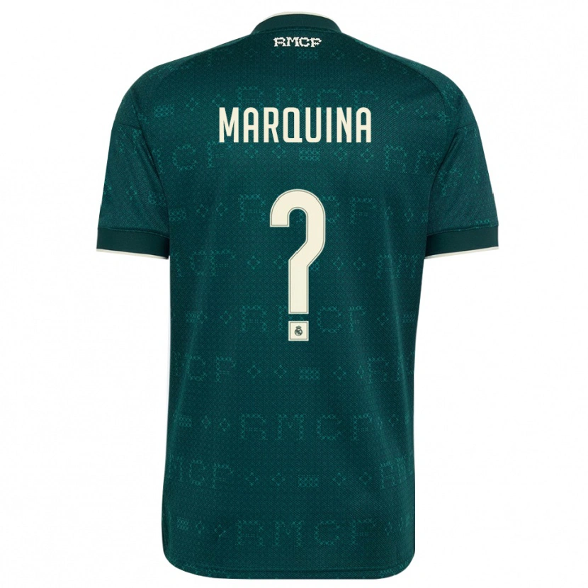 Danxen Dames Guillermo Marquina #0 Donker Leigrijs Wit Uitshirt Uittenue 2026/27 T-Shirt