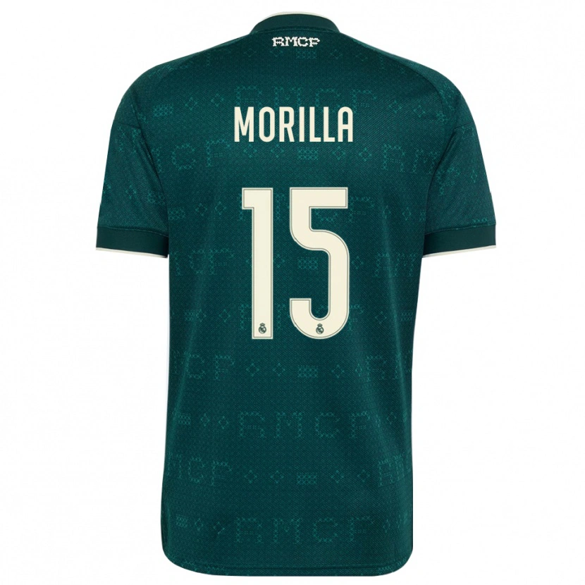 Danxen Dames Jairo Morilla #15 Donker Leigrijs Wit Uitshirt Uittenue 2026/27 T-Shirt