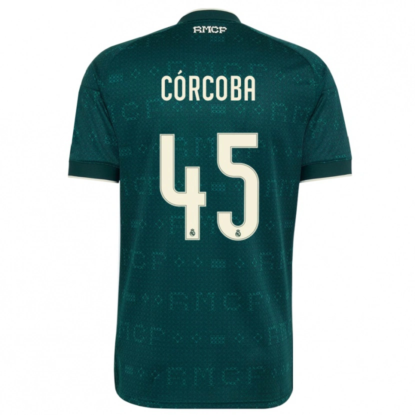 Danxen Dames Andrés Córcoba #45 Donker Leigrijs Wit Uitshirt Uittenue 2026/27 T-Shirt