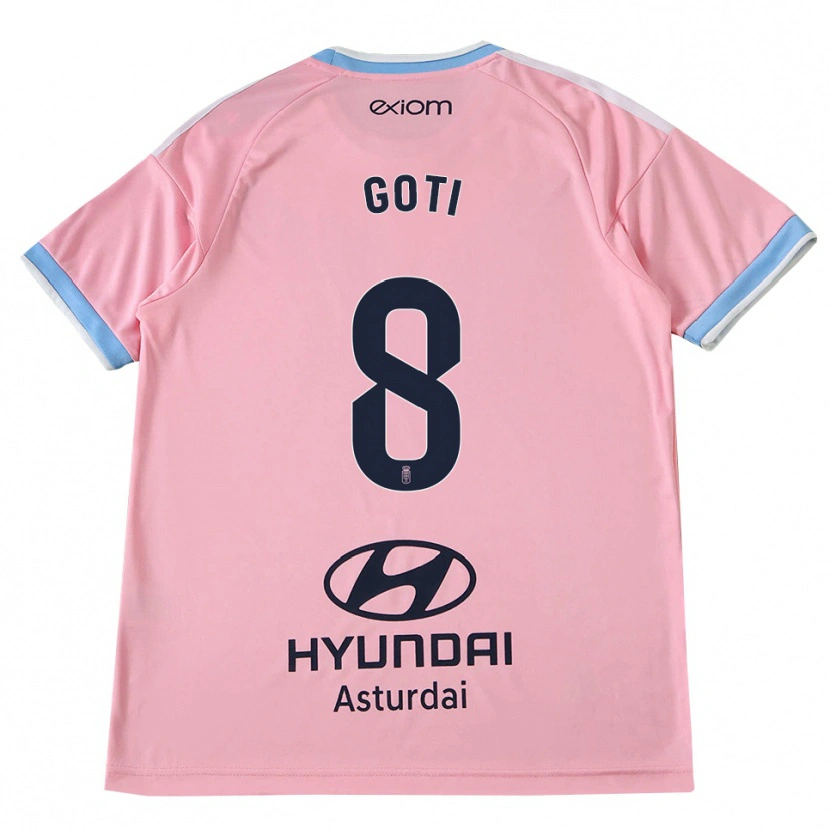 Danxen Dames Mikel Goti #8 Centaurieblauw Roze Uitshirt Uittenue 2026/27 T-Shirt