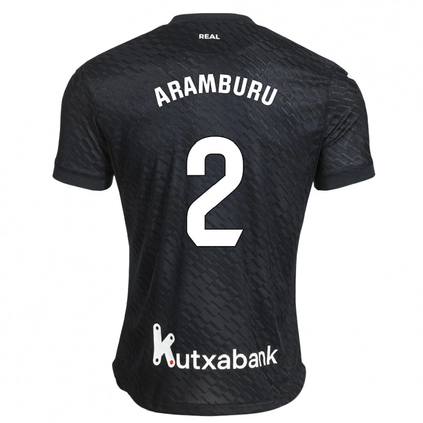 Danxen Dames Jon Aramburu #2 Zwart Wit Uitshirt Uittenue 2026/27 T-Shirt