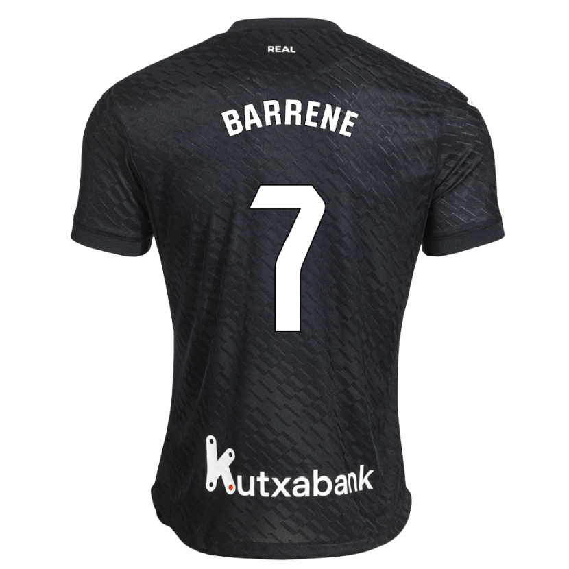 Danxen Dames Ander Barrenetxea #7 Zwart Wit Uitshirt Uittenue 2026/27 T-Shirt