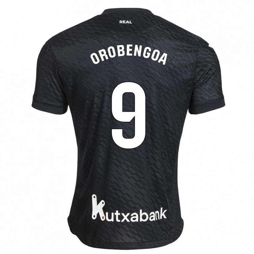 Danxen Dames Ekain Orobengoa #9 Zwart Wit Uitshirt Uittenue 2026/27 T-Shirt