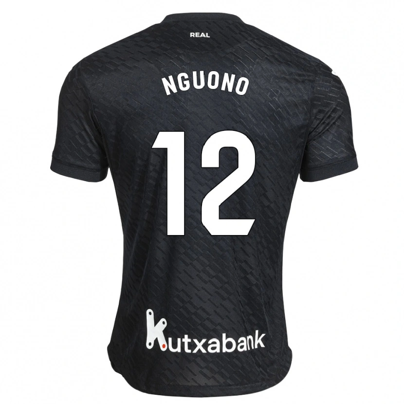 Danxen Dames Job Ochieng #12 Zwart Wit Uitshirt Uittenue 2026/27 T-Shirt