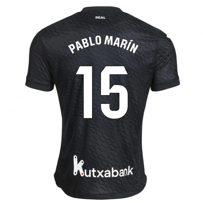 Danxen Dames Pablo Marín #15 Zwart Wit Uitshirt Uittenue 2026/27 T-Shirt