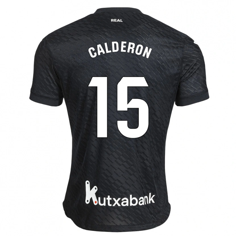 Danxen Dames Iker Calderon #15 Zwart Wit Uitshirt Uittenue 2026/27 T-Shirt