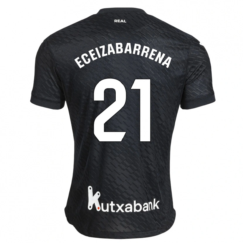 Danxen Dames Jon Eceizabarrena #21 Zwart Wit Uitshirt Uittenue 2026/27 T-Shirt