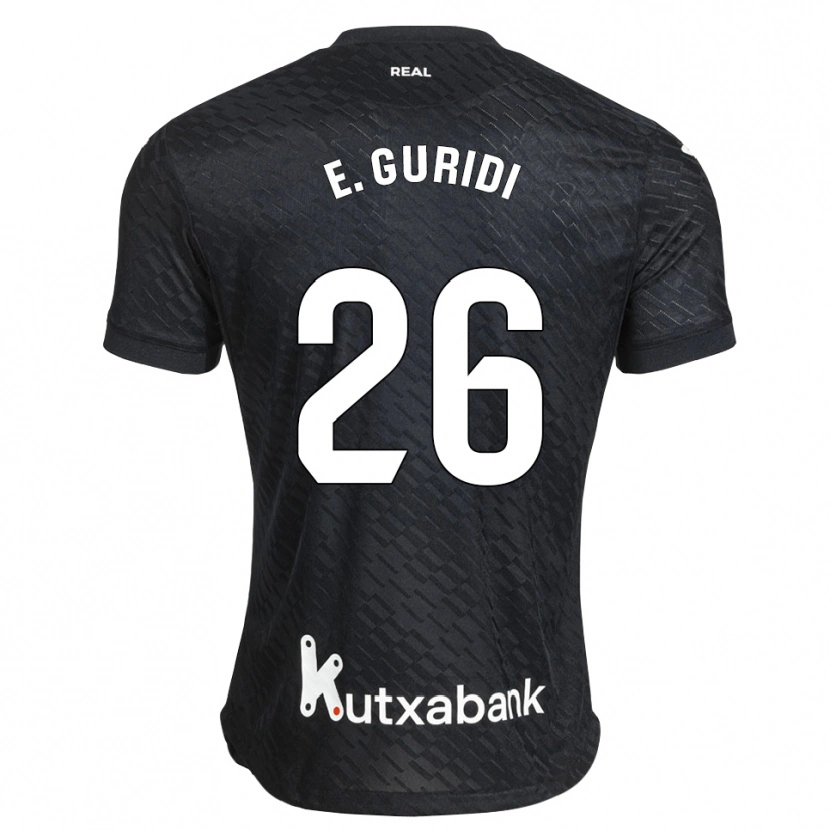 Danxen Dames Elene Guridi Mesonero #26 Zwart Wit Uitshirt Uittenue 2026/27 T-Shirt
