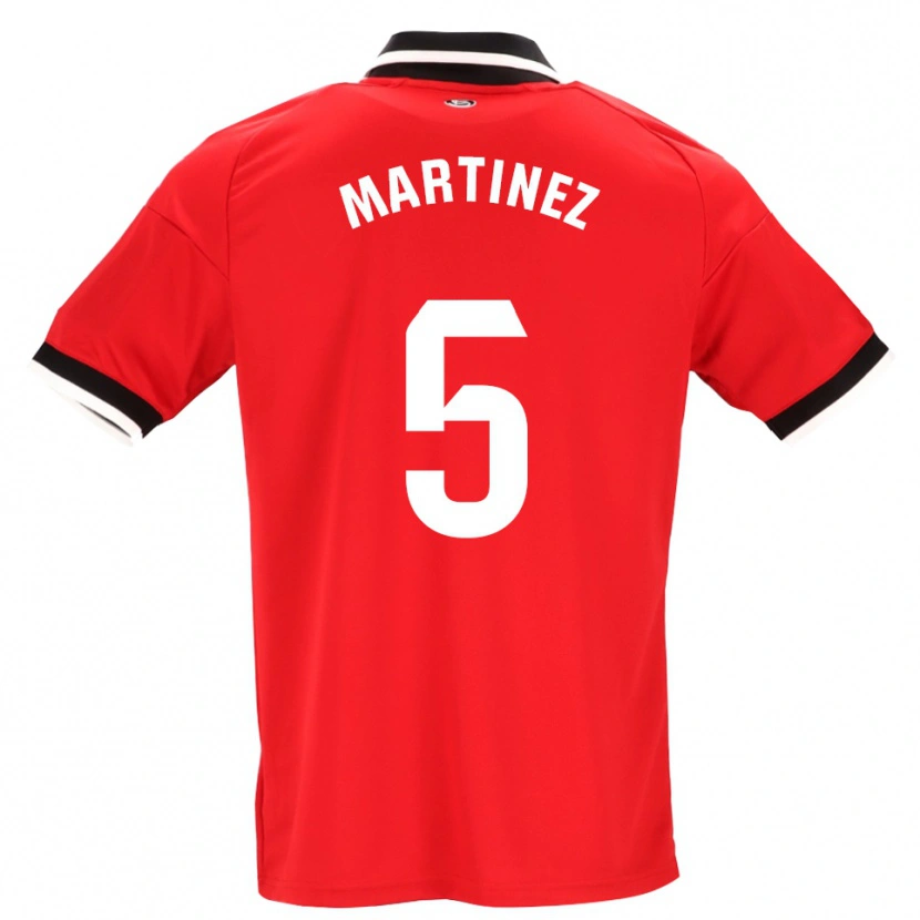 Danxen Dames Sergio Martínez #5 Zwart Wit Rood Uitshirt Uittenue 2026/27 T-Shirt