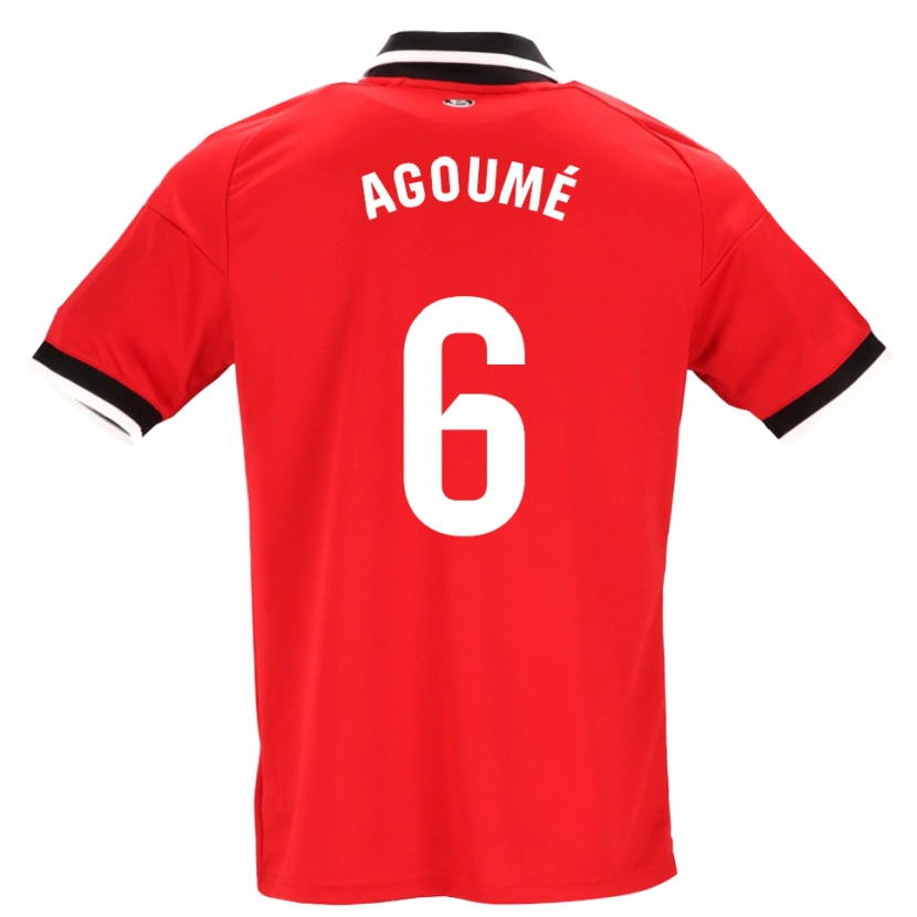 Danxen Dames Lucien Agoumé #6 Zwart Wit Rood Uitshirt Uittenue 2026/27 T-Shirt