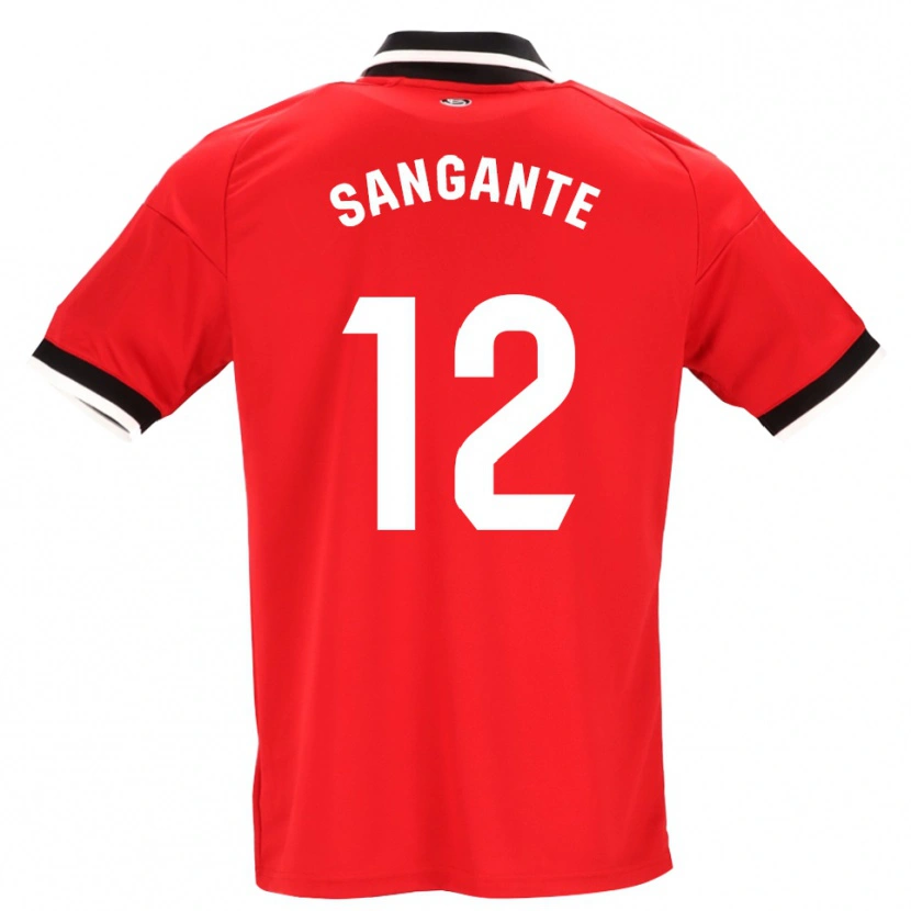 Danxen Dames Arouna Sangante #12 Zwart Wit Rood Uitshirt Uittenue 2026/27 T-Shirt