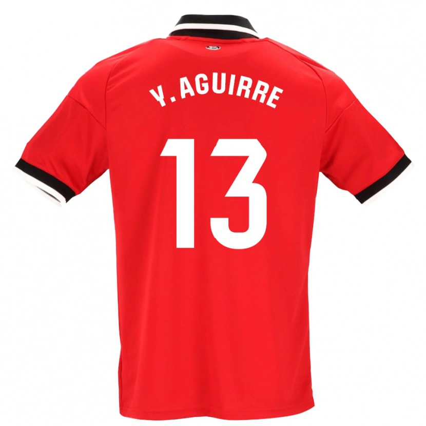 Danxen Dames Yolanda Aguirre Gutiérrez #13 Zwart Wit Rood Uitshirt Uittenue 2026/27 T-Shirt