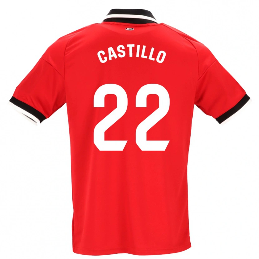 Danxen Dames José Castillo #22 Zwart Wit Rood Uitshirt Uittenue 2026/27 T-Shirt