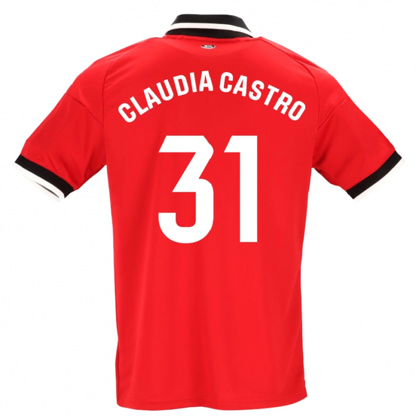 Danxen Dames Claudia Castro Romero #31 Zwart Wit Rood Uitshirt Uittenue 2026/27 T-Shirt