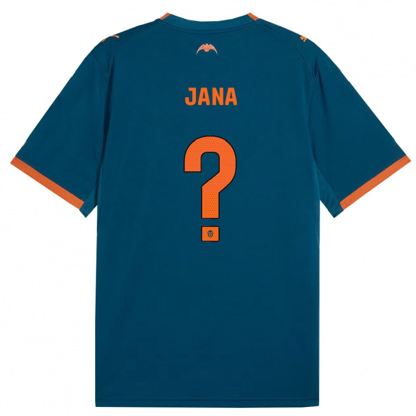 Danxen Dames Jana Xin #0 Staalblauw Oranje Uitshirt Uittenue 2026/27 T-Shirt