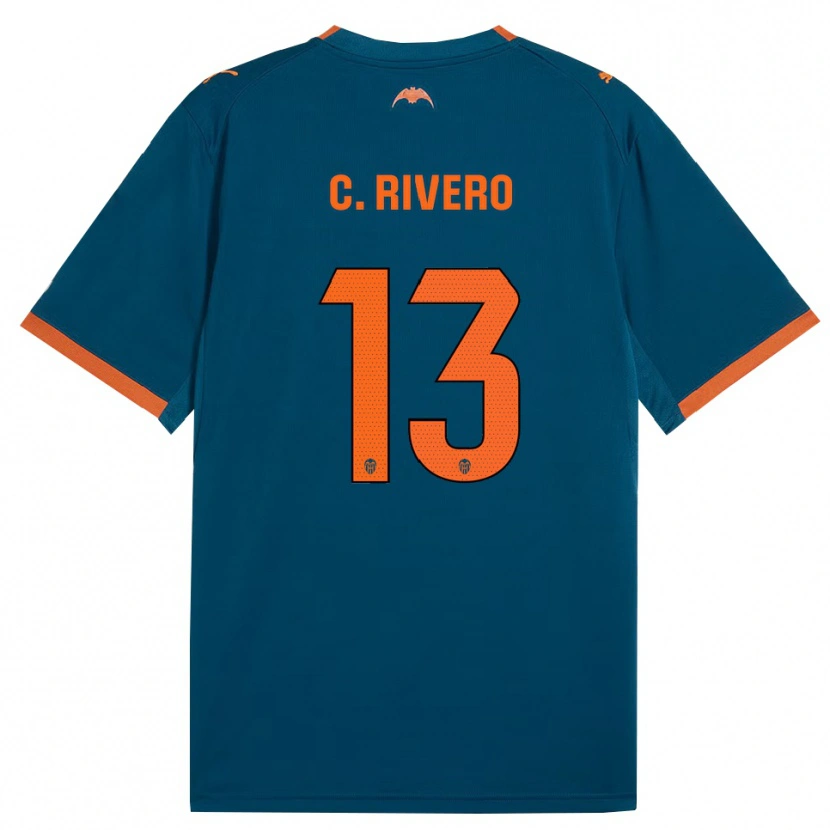 Danxen Dames Cristian Rivero #13 Staalblauw Oranje Uitshirt Uittenue 2026/27 T-Shirt