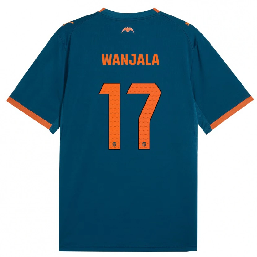 Danxen Dames Amos Wanjala #17 Staalblauw Oranje Uitshirt Uittenue 2026/27 T-Shirt