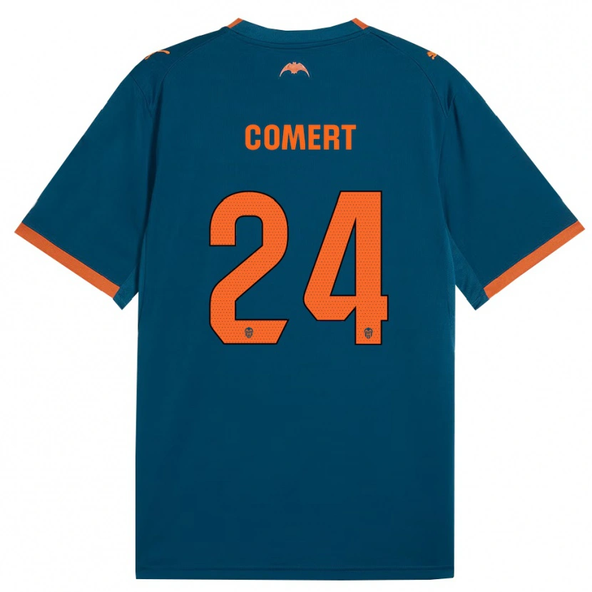 Danxen Dames Eray Comert #24 Staalblauw Oranje Uitshirt Uittenue 2026/27 T-Shirt