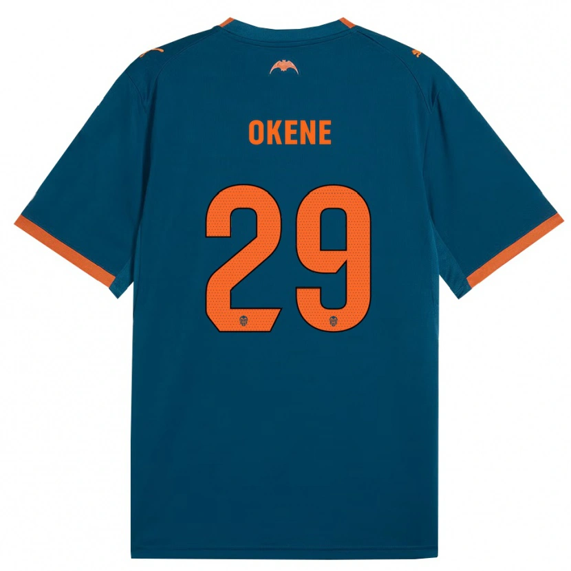 Danxen Dames Andrea Okene #29 Staalblauw Oranje Uitshirt Uittenue 2026/27 T-Shirt