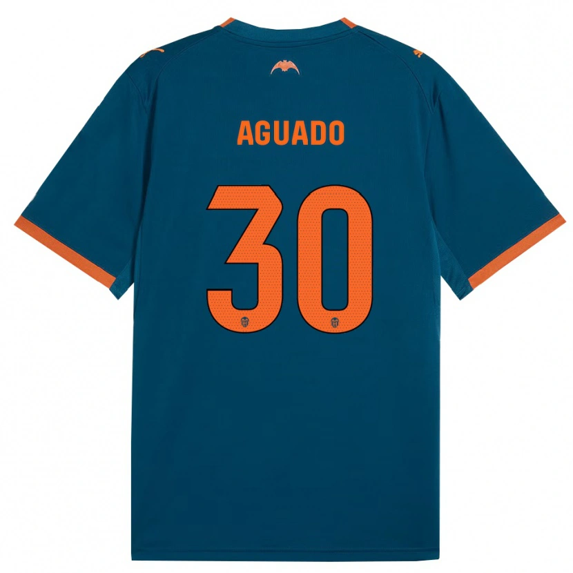 Danxen Dames Julia Aguado #30 Staalblauw Oranje Uitshirt Uittenue 2026/27 T-Shirt