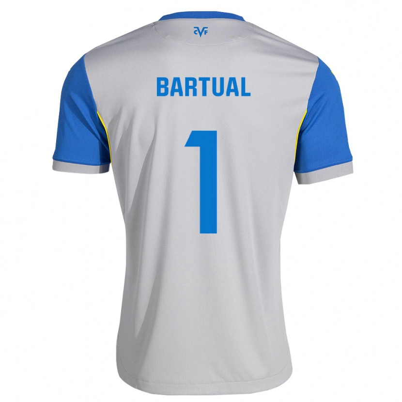 Danxen Dames Kike Bartual #1 Dodgerblauw Grijs Uitshirt Uittenue 2026/27 T-Shirt
