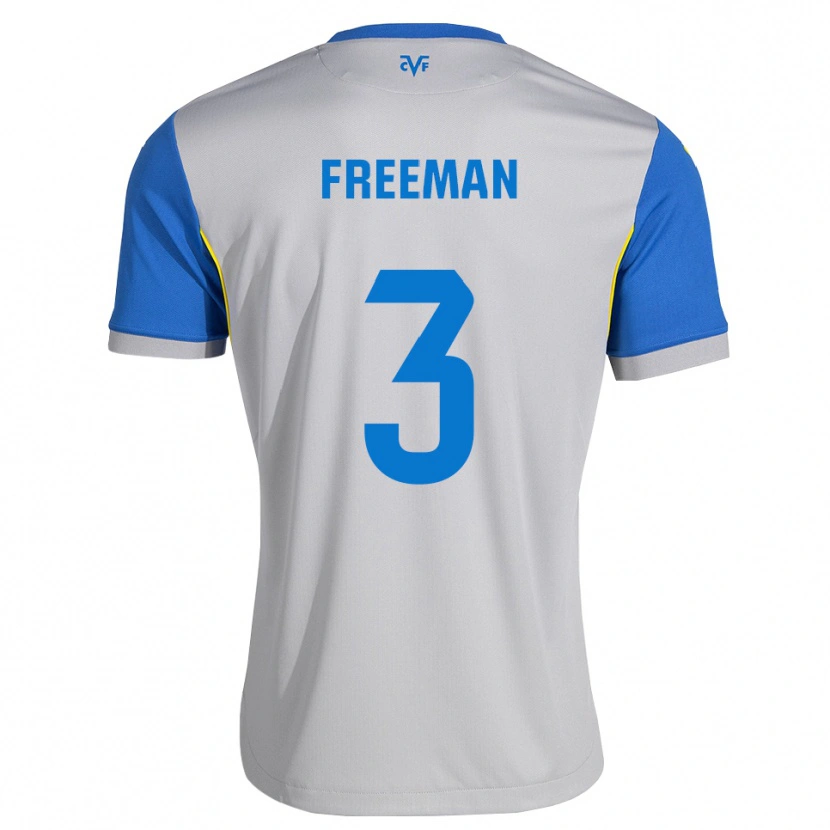 Danxen Dames Alex Freeman #3 Dodgerblauw Grijs Uitshirt Uittenue 2026/27 T-Shirt
