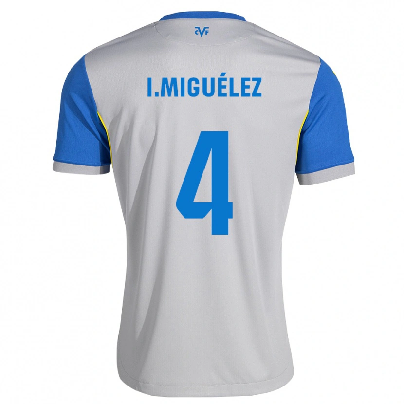 Danxen Dames Irene Miguélez #4 Dodgerblauw Grijs Uitshirt Uittenue 2026/27 T-Shirt