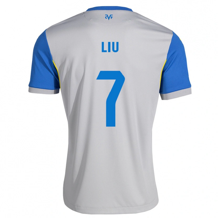 Danxen Dames Kaiyuan Liu #7 Dodgerblauw Grijs Uitshirt Uittenue 2026/27 T-Shirt