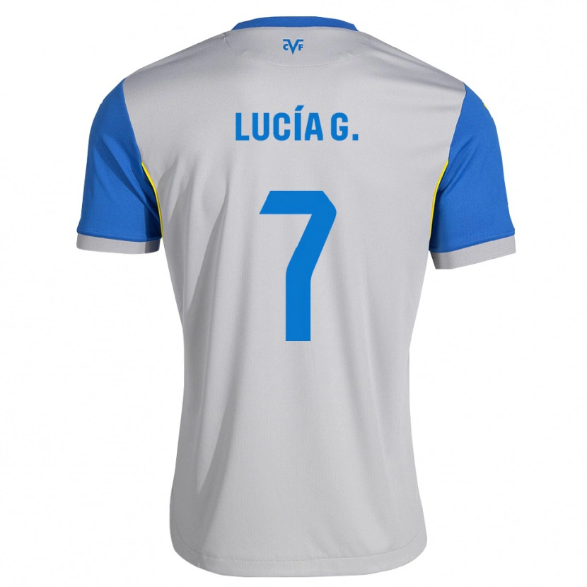 Danxen Dames Lucía Gómez #7 Dodgerblauw Grijs Uitshirt Uittenue 2026/27 T-Shirt