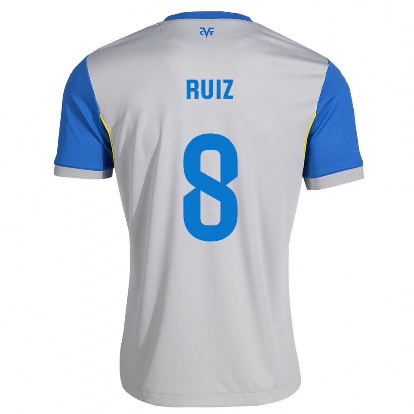Danxen Dames Adri Ruiz #8 Dodgerblauw Grijs Uitshirt Uittenue 2026/27 T-Shirt