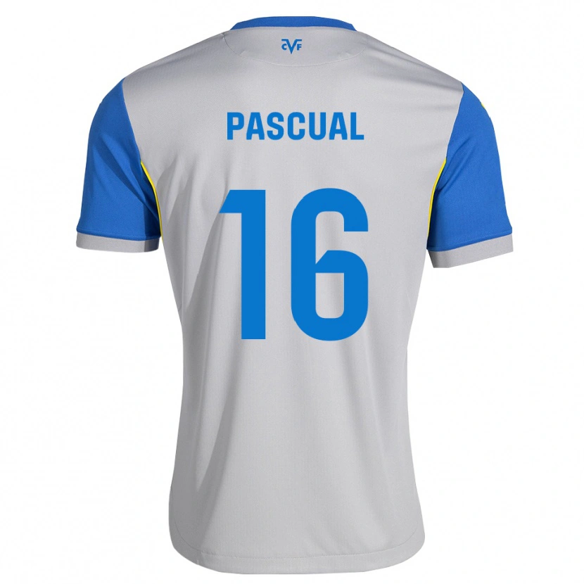 Danxen Dames Pablo Pascual #16 Dodgerblauw Grijs Uitshirt Uittenue 2026/27 T-Shirt