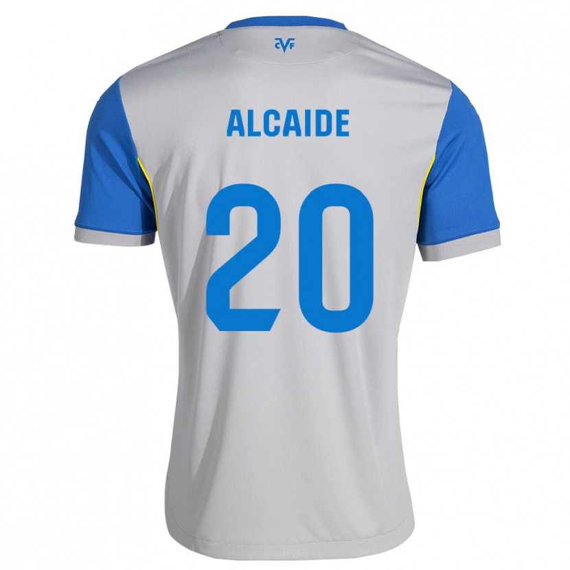 Danxen Dames Álvaro Alcaide #20 Dodgerblauw Grijs Uitshirt Uittenue 2026/27 T-Shirt