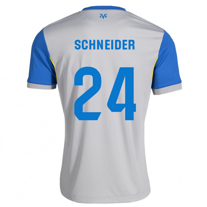 Danxen Dames Ben Schneider #24 Dodgerblauw Grijs Uitshirt Uittenue 2026/27 T-Shirt