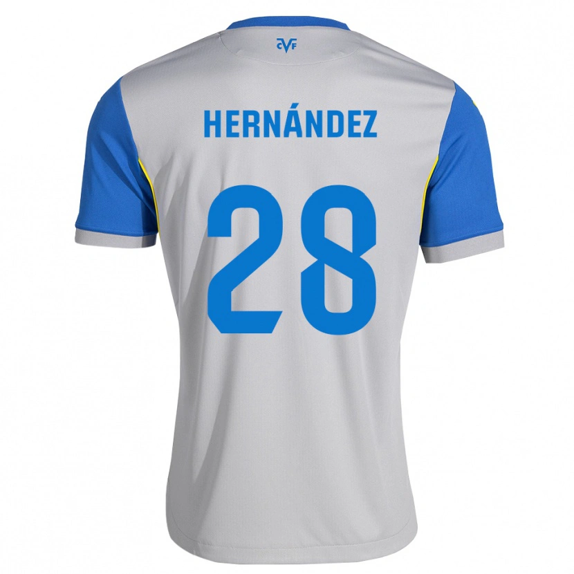 Danxen Dames Gerard Hernández #28 Dodgerblauw Grijs Uitshirt Uittenue 2026/27 T-Shirt