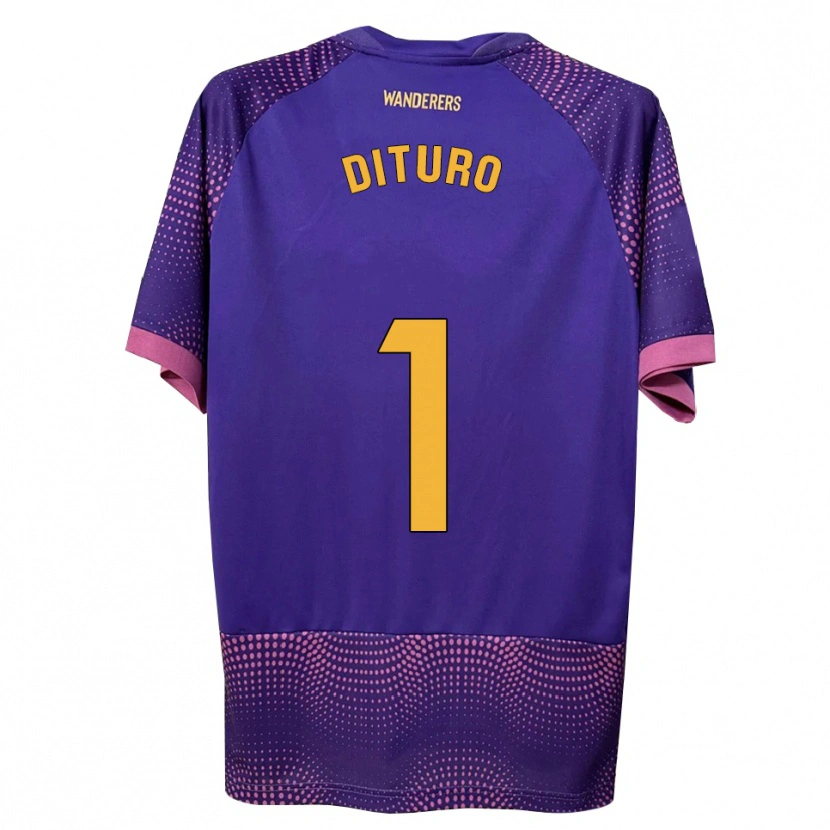 Danxen Dames Matías Dituro #1 Paars Wit Roze Uitshirt Uittenue 2026/27 T-Shirt