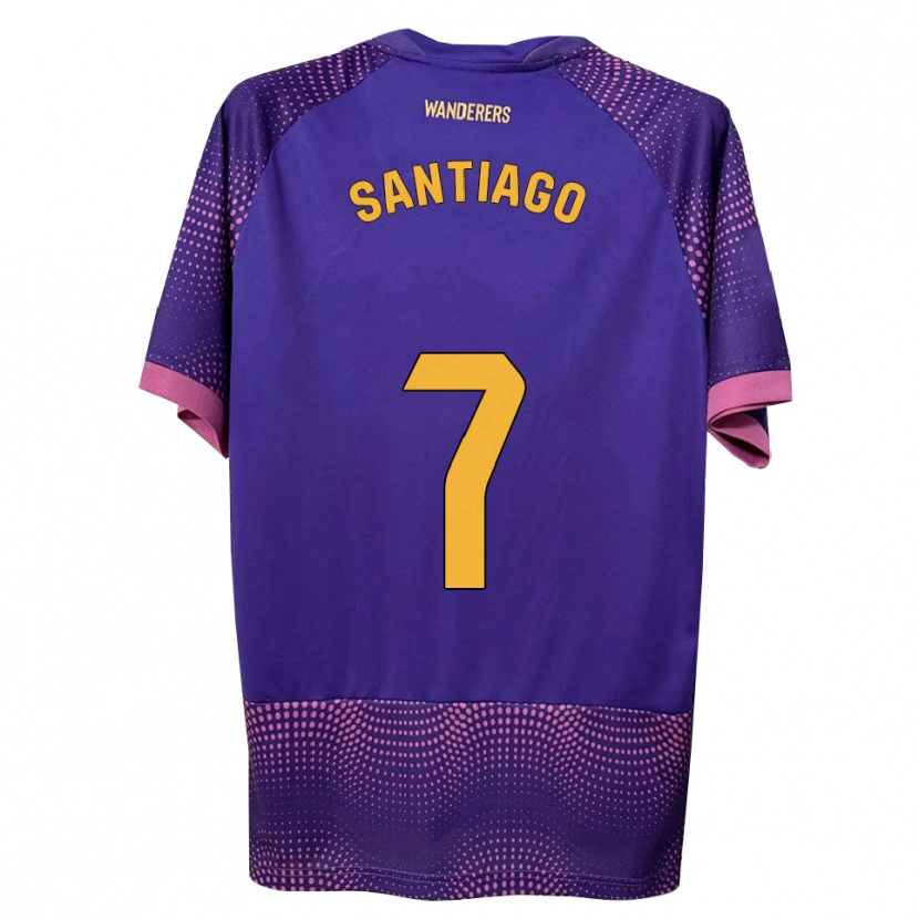 Danxen Dames Yago Santiago #7 Paars Wit Roze Uitshirt Uittenue 2026/27 T-Shirt