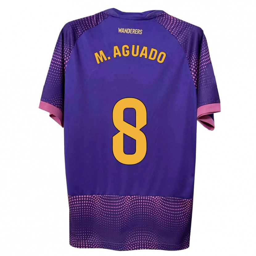 Danxen Dames Marc Aguado #8 Paars Wit Roze Uitshirt Uittenue 2026/27 T-Shirt